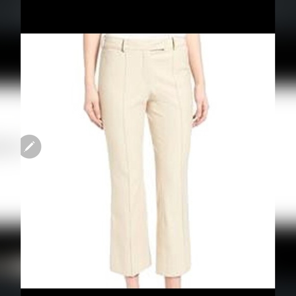 Chelsea28 Olivia Palermo Stiched Crease Crop Pants Biege sz 2 - Picture 12 of 12